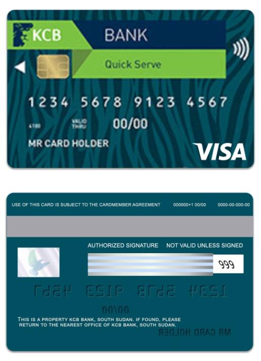 South Sudan KCB Bank visa card